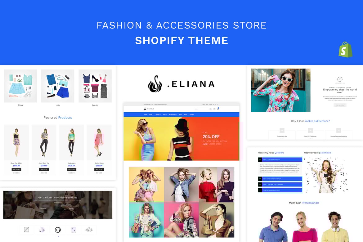 Элиана - магазин модной одежды и аксессуаров для девочек Shopify
