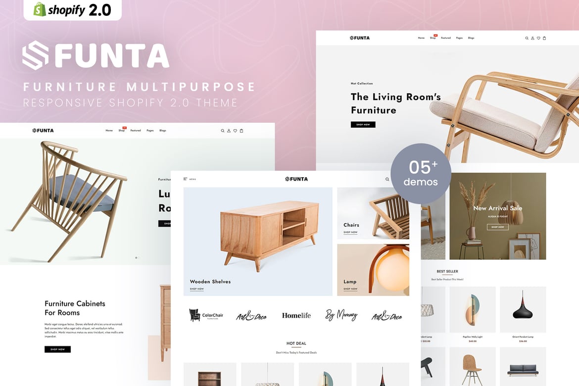 Funta - Многоцелевая тема Shopify 2.0 для мебели