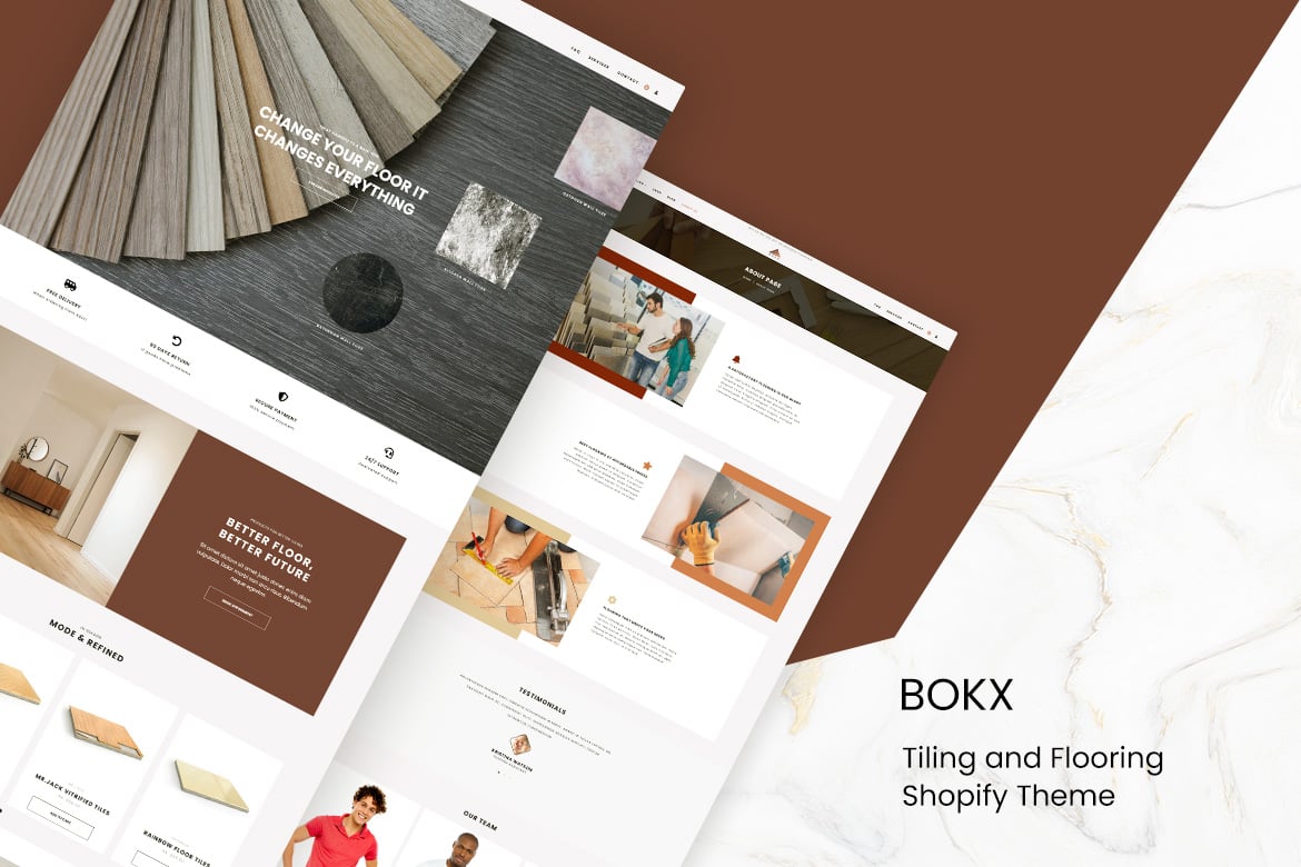 Box - тема Shopify для плитки и напольных покрытий