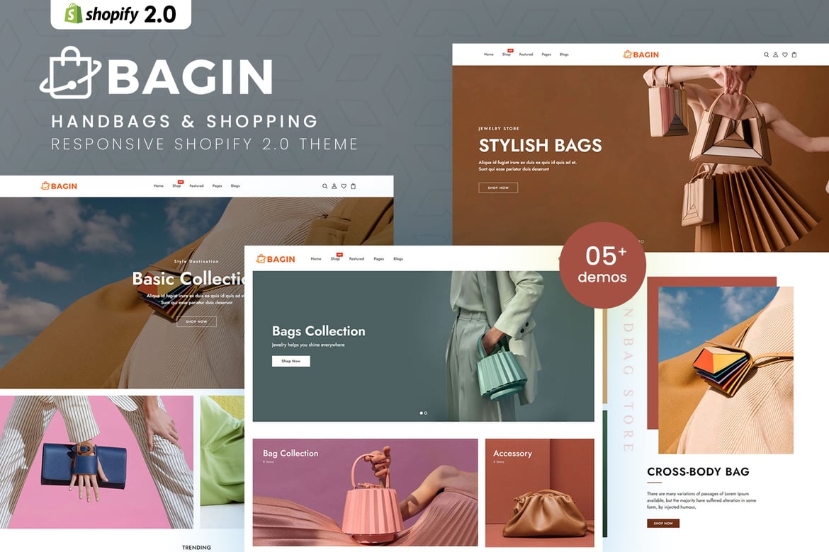 Bagin - Тема Shopify 2.0 для покупок и сумок