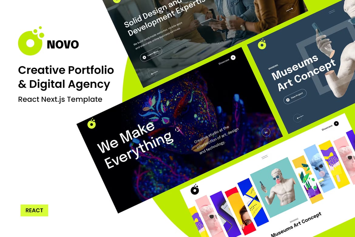 Onovo - Агентство креативного Портфолио React