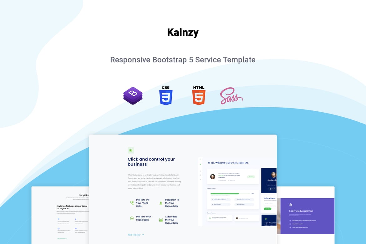 Kainzy - Шаблон раздела обслуживания