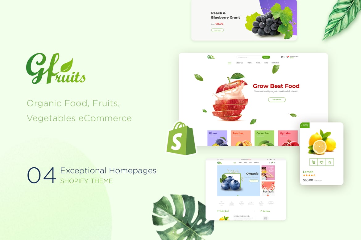 Фрукты | Тема Shopify для электронной коммерции продуктов питания