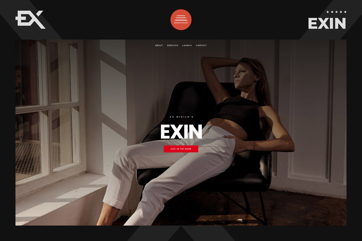 Exin - Шаблон креативного дизайна, который скоро появится
