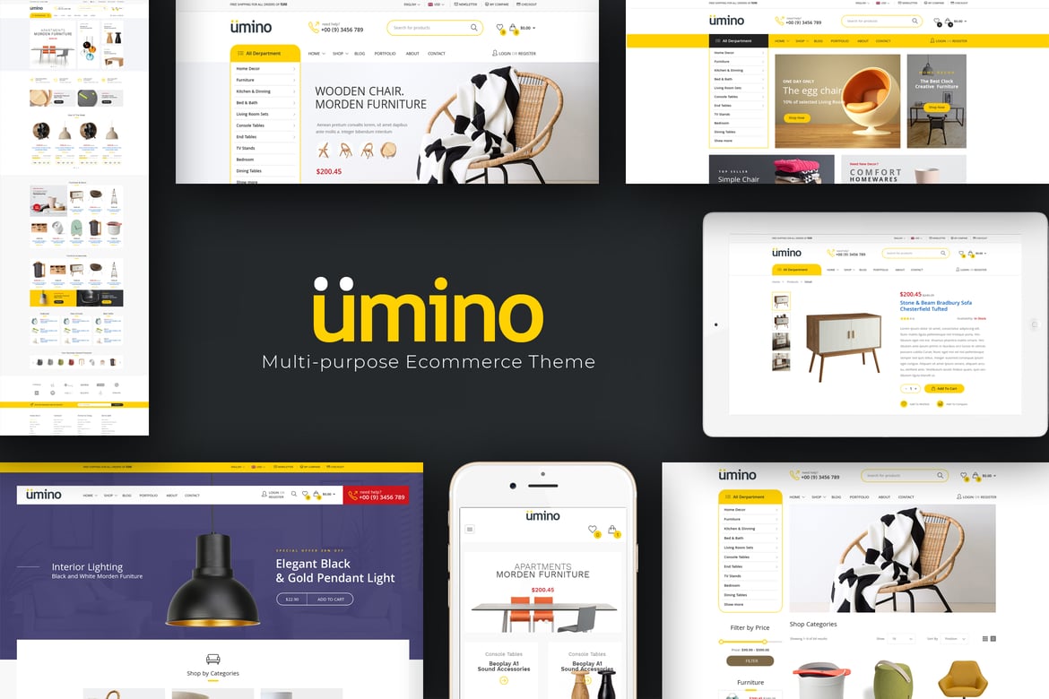 Umino - Электронный тема OpenCart