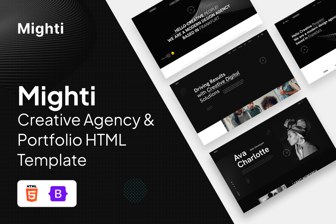 Mighty - HTML-шаблон для креативного и цифрового агентства
