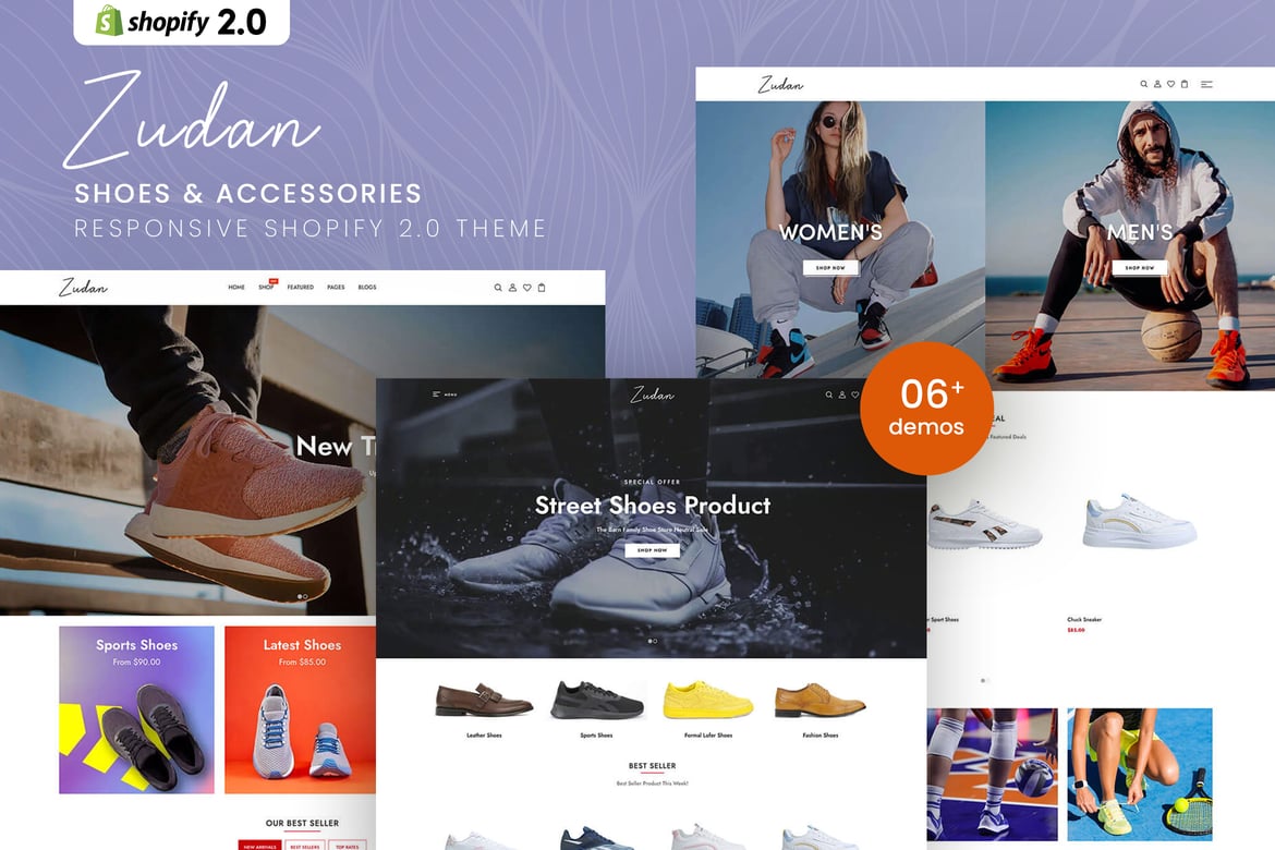 Zudan - Тема Shopify 2.0 для обуви и аксессуаров
