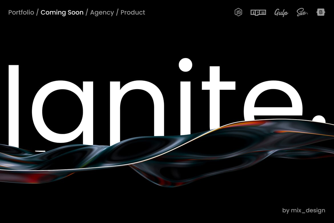 Ignite - Скоро и Шаблон целевой страницы