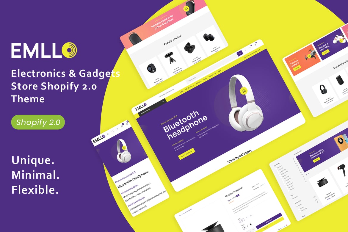 Emllo - адаптивная электроника и гаджеты Shopify