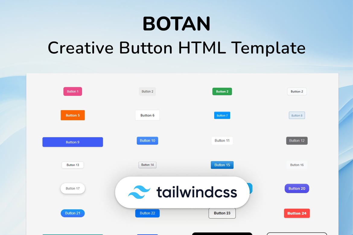 HTML-шаблон креативной кнопки CSS - Botan