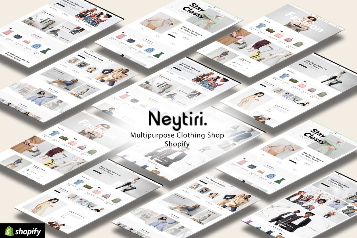Neytiri - тема Shopify для многофункционального магазина одежды