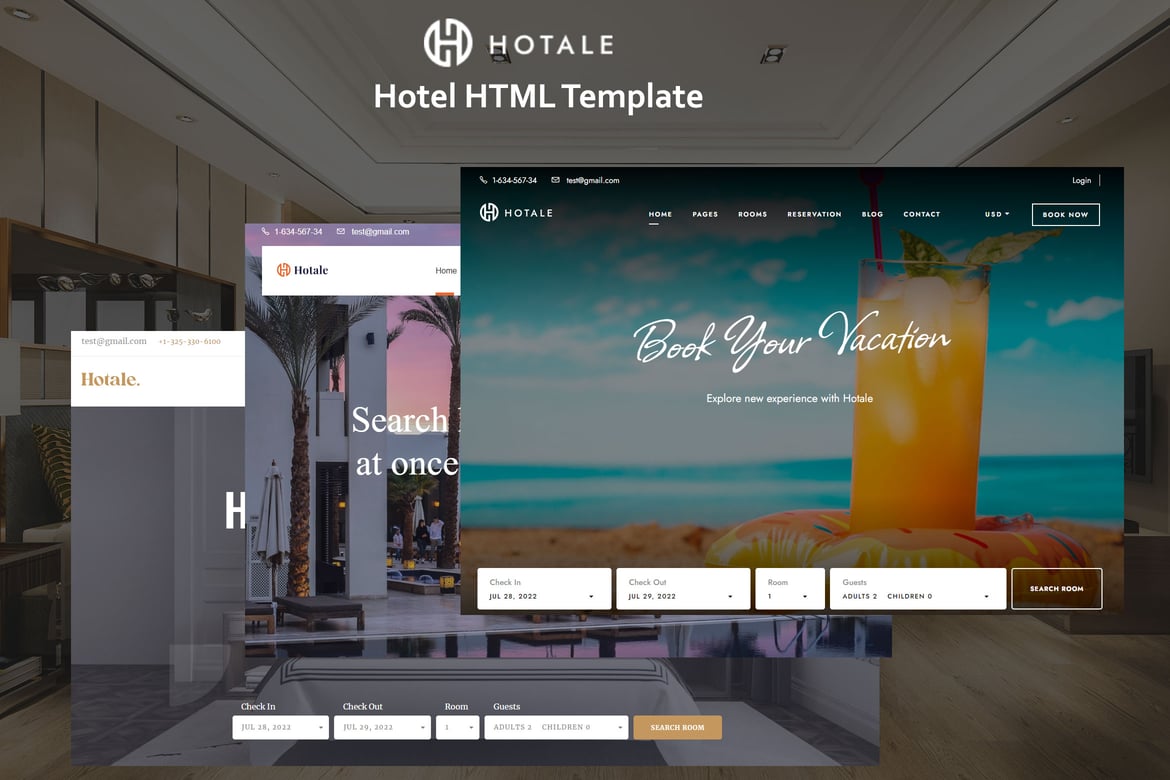 Hotale - HTML-шаблон отеля